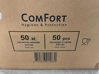 Comfort xxxl non-woven doos á 50 stuks coveralls met cap - afbeelding 3 van  3