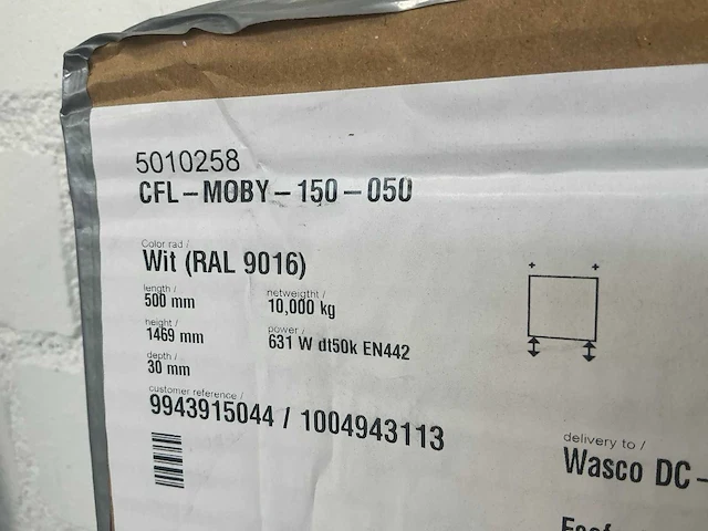Comfortline cfl-moby-150-50 designradiator - afbeelding 3 van  4