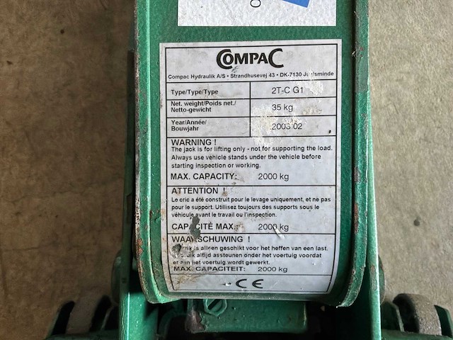 Compac 2t-c g1 garagekrik - afbeelding 5 van  5
