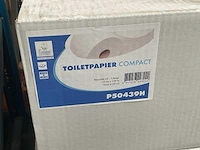 Compact 1-laags doos á 24 rollen toiletpapier (6x) - afbeelding 2 van  2