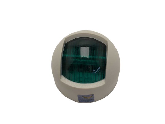 Compact groen bakboord marine navigatielicht 12/24v - 93002g - afbeelding 1 van  3