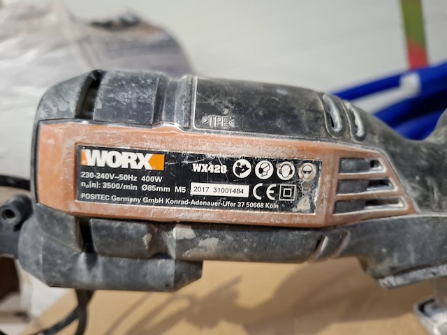 Compacte cirkelzaag worx, wx420, bouwjaar 2017 - afbeelding 7 van  9