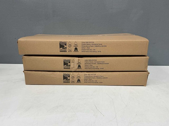 Compactor plastic zakken 508x863x1168 mm (300x) - afbeelding 8 van  8