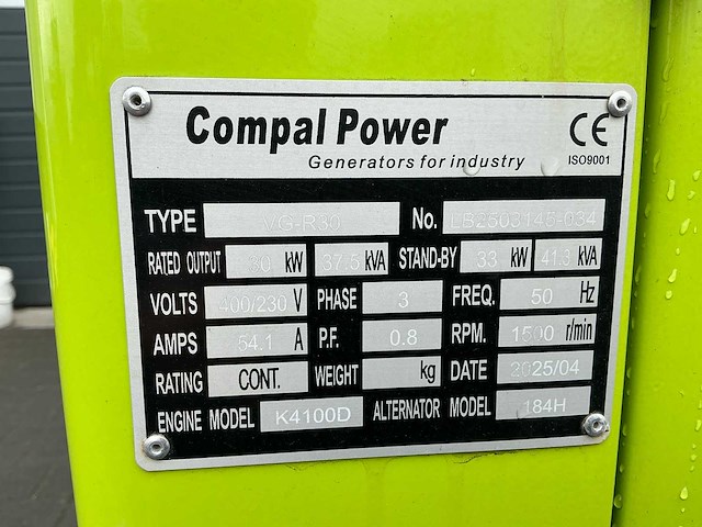 Compal power - 2025 - vg-r30 - noodstroomaggregaat - afbeelding 9 van  17