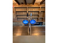 Compleet barmeubel met 2 dubbele tapkranen, achterwand, lekblad, spoelbak, etc. - afbeelding 3 van  19