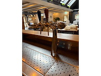 Compleet barmeubel met 2 dubbele tapkranen, achterwand, lekblad, spoelbak, etc. - afbeelding 10 van  19