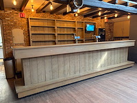 Compleet barmeubel met 2 dubbele tapkranen, achterwand, lekblad, spoelbak, etc. - afbeelding 13 van  19