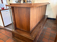 Compleet barmeubel met messing dubbele tapkraan, lekblad. etc. - afbeelding 3 van  10