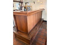 Compleet barmeubel met messing dubbele tapkraan, lekblad. etc. - afbeelding 4 van  10