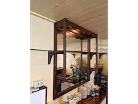 Compleet barmeubel met messing dubbele tapkraan, lekblad. etc. - afbeelding 10 van  10