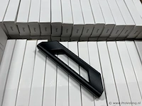 Compleet glazen schuifdeursysteem 7 deurs, veiligheidsglas 10 mm, 6540 mm breed, 7 stuks deuren 960 mm 2300 mm hoog, mat zwart ral 9005 - afbeelding 10 van  13