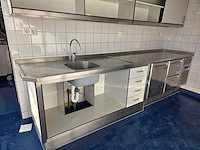 Compleet spoelmeubel met affinox rvs koelwerkbank