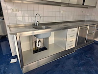 Compleet spoelmeubel met affinox rvs koelwerkbank - afbeelding 2 van  7