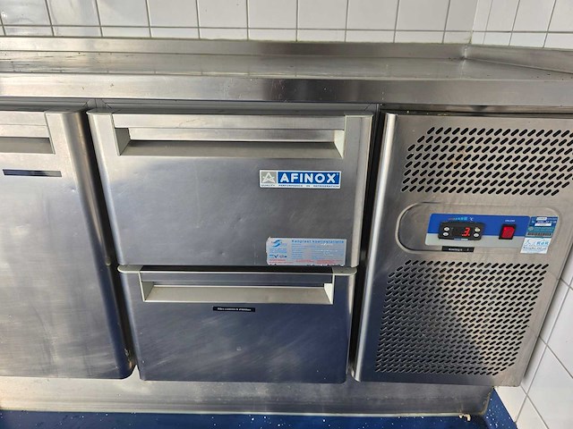 Compleet spoelmeubel met affinox rvs koelwerkbank - afbeelding 5 van  7