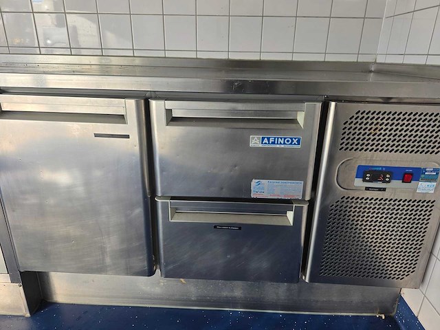 Compleet spoelmeubel met affinox rvs koelwerkbank - afbeelding 6 van  7