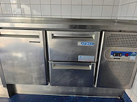 Compleet spoelmeubel met affinox rvs koelwerkbank - afbeelding 6 van  7