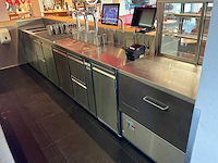 Complete bar met achterwand (combinatie kavel 15 en 16) - afbeelding 5 van  8