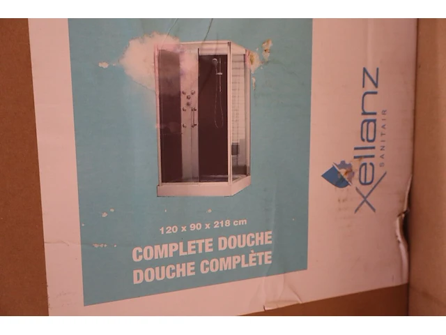 Complete douchecabine xellanz, chroom - afbeelding 1 van  8