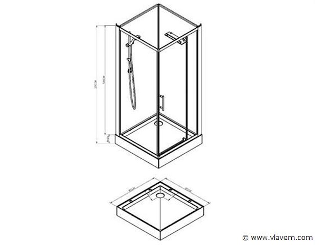 Complete doucheopstelling turtle - afbeelding 2 van  2