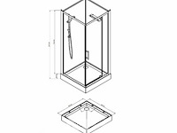 Complete doucheopstelling turtle - afbeelding 2 van  2