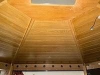 Complete eiken interieurbetimmering met plafondconstructie en ca. 40 m¹ wandlambrisering - afbeelding 19 van  20