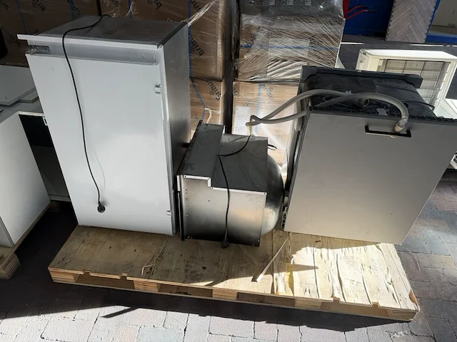 Complete hoekkeuken, hoekopstelling, grijs/wit, werkblad en bovenkasten | 3 pallets - afbeelding 5 van  9