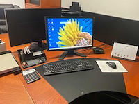 Complete kantoorinventaris; bureau’s / stoelen / beeldschermen / kasten / printer - afbeelding 2 van  17