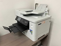 Complete kantoorinventaris; bureau’s / stoelen / beeldschermen / kasten / printer - afbeelding 3 van  15