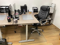 Complete kantoorinventaris; bureau’s / stoelen / beeldschermen / kasten / printer - afbeelding 9 van  15