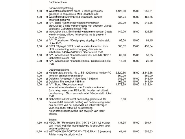 Complete luxe badkamer- en toiletruimtes (4 ruimtes), ca. 62 m² tegelwerk – geberit/neolith/ivy/dolphin - afbeelding 2 van  35