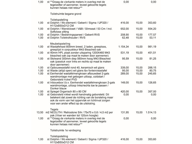 Complete luxe badkamer- en toiletruimtes (4 ruimtes), ca. 62 m² tegelwerk – geberit/neolith/ivy/dolphin - afbeelding 4 van  35