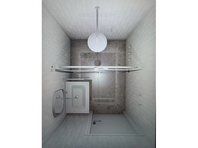 Complete luxe badkamer- en toiletruimtes (4 ruimtes), ca. 62 m² tegelwerk – geberit/neolith/ivy/dolphin - afbeelding 31 van  35