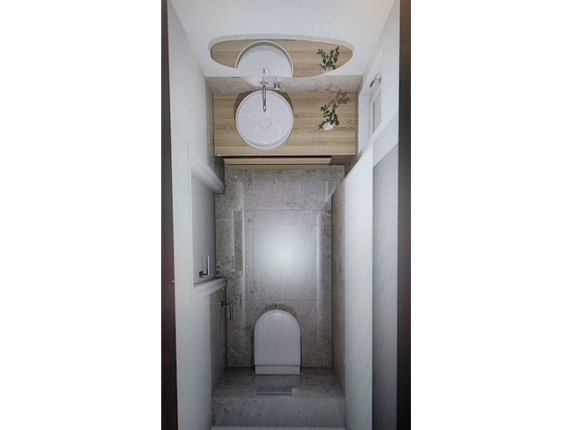 Complete luxe badkamer- en toiletruimtes (4 ruimtes), ca. 62 m² tegelwerk – geberit/neolith/ivy/dolphin - afbeelding 33 van  35