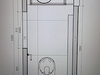 Complete luxe badkamer- en toiletruimtes (4 ruimtes), ca. 62 m² tegelwerk – geberit/neolith/ivy/dolphin - afbeelding 34 van  35