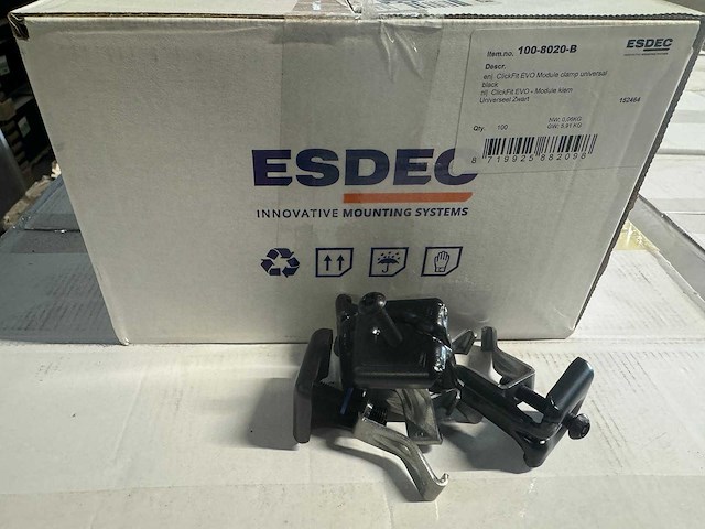 Complete montageset voor 20 panelen clickfit evo (zwart) - afbeelding 6 van  6