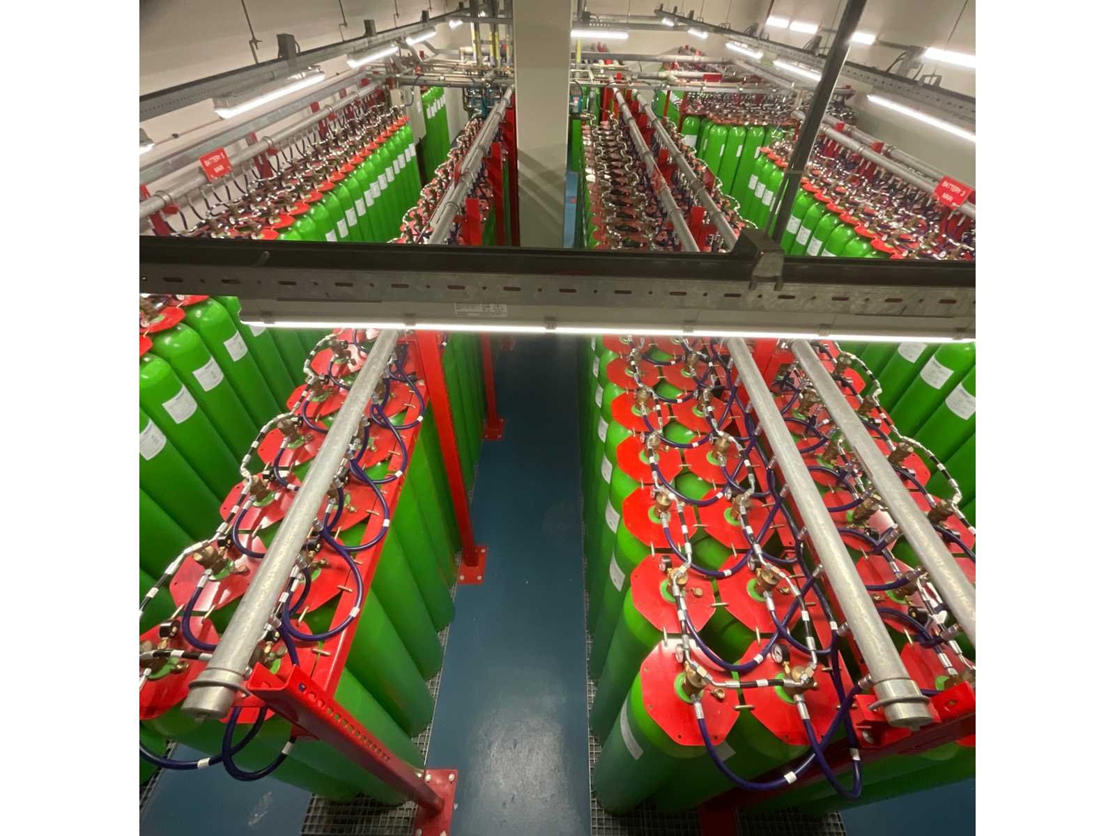 Complete professionele co2 blusinstallatie voor gebouwen, stroomgeneratoren en dieseltanks