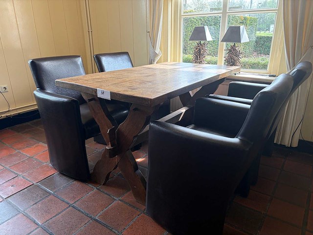 Complete restaurant set 12 tafels en 55 stoelen - afbeelding 1 van  3