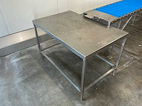 Complete rvs productielijn met transportband, bunker en werktafel - afbeelding 11 van  11