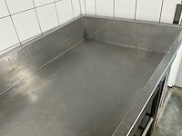 Complete rvs productielijn met transportband, bunker en werktafel - afbeelding 6 van  14