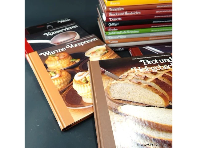 Complete serie duitstalige uitgave uit de bekende kookboekenreeks die kunst des kochens (oorspronkelijk the good cook van time-life) - afbeelding 4 van  10