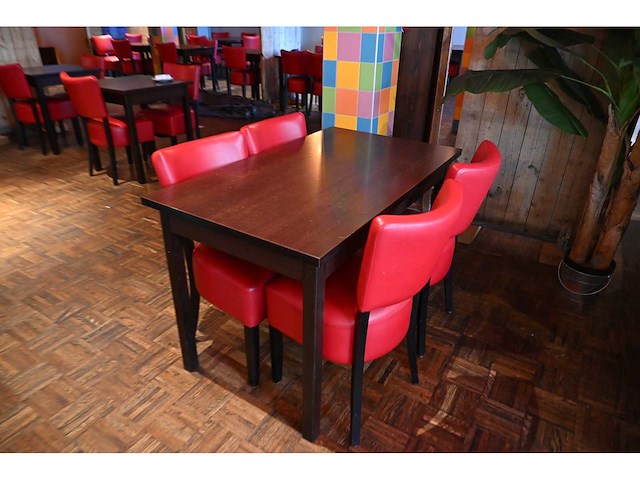 Complete set 2/2 restaurantmeubilair 33 tafels en 77 stoelen - afbeelding 21 van  24