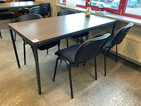Complete set kantine meubilair - 9 tafels en 33 stoelen - afbeelding 2 van  7