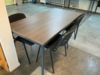 Complete set kantine meubilair - 9 tafels en 33 stoelen - afbeelding 3 van  7