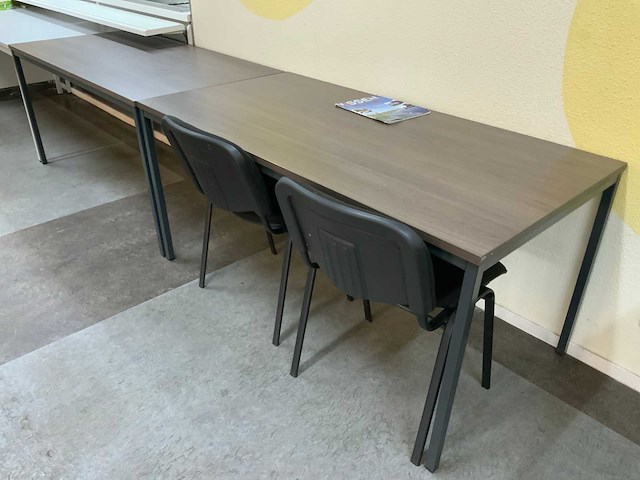 Complete set kantine meubilair - 9 tafels en 33 stoelen - afbeelding 6 van  7