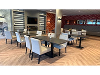 Complete set restaurantmeubilair bestaande uit 12 restauranttafels en 24 restaurantstoelen - afbeelding 1 van  11