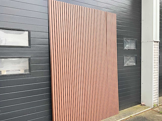 Composiet - gevelbekleding rhombusprofiel donkerhout (50x) - afbeelding 3 van  14