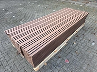 Composiet - gevelbekleding rhombusprofiel donkerhout (50x)