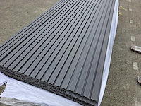 Composiet gevelbekleding rhombusprofiel antraciet (135x) - afbeelding 2 van  8