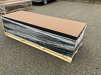 Composiet gevelbekleding rhombusprofiel eiken/zwart (20x) - afbeelding 2 van  7