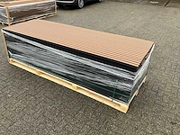 Composiet gevelbekleding rhombusprofiel eiken/zwart (50x) - afbeelding 4 van  7